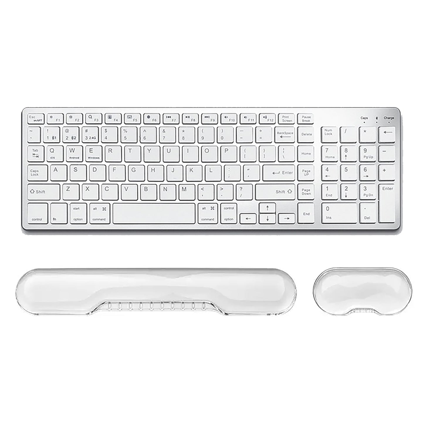 Aszqvd Mouse Pad with Wrist Rest, Soft Cloud Gel Keyboard Mouse Pad Set with Hand Wrist Support