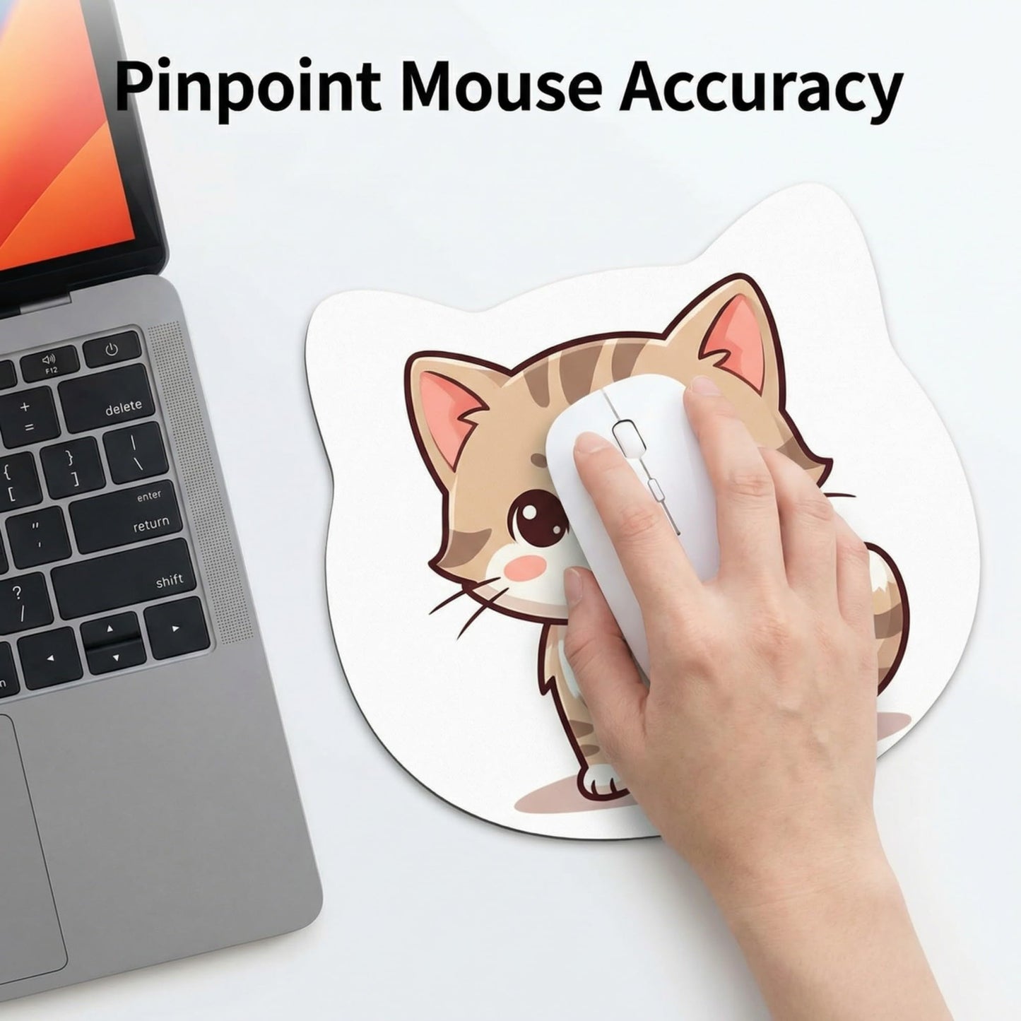 Nsipan Custom Pet Mouse Pad Personalized Mouse Pad with Dog Cat Face Photo Customized Non-Slip Desk