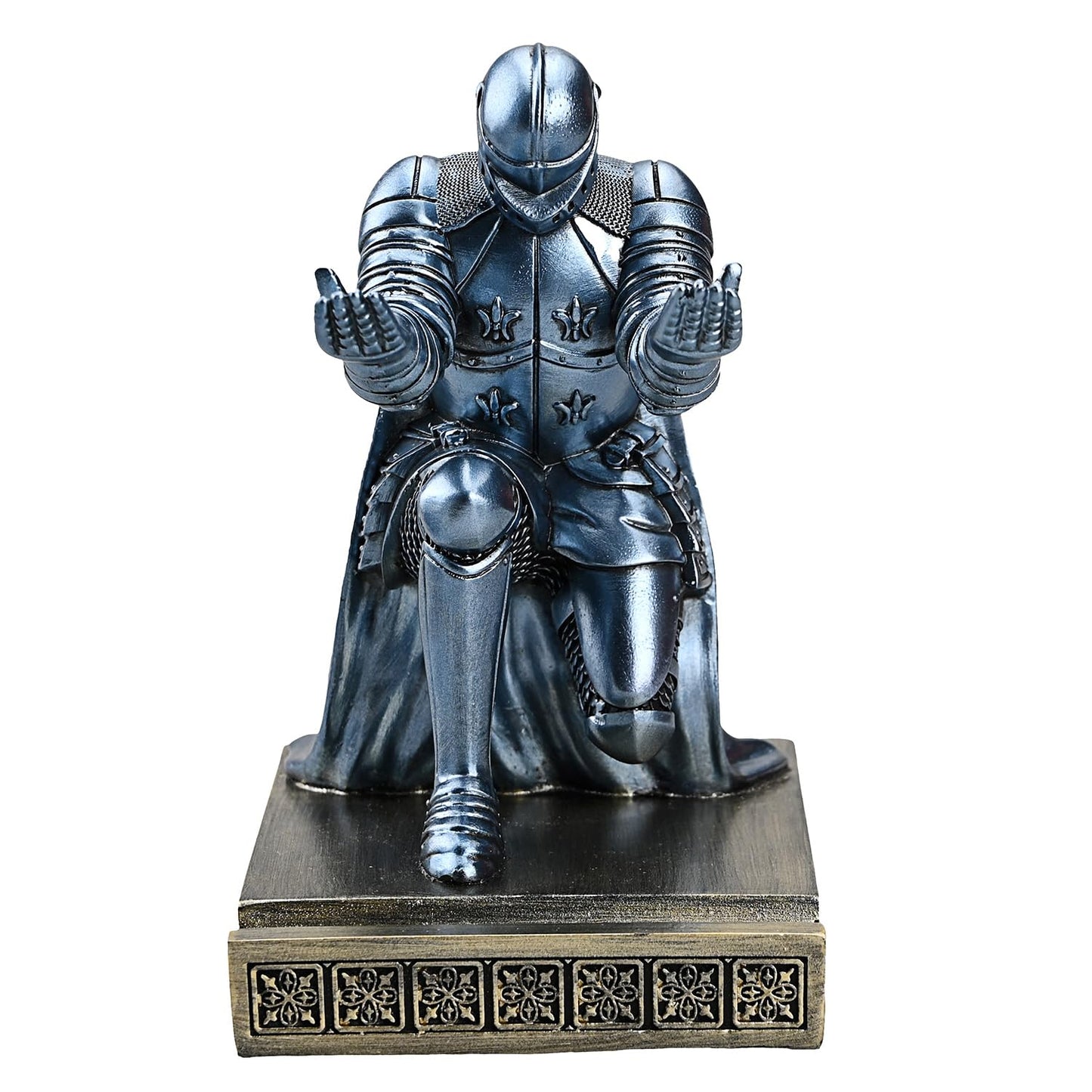 Windbreaker Soldier Knight Pen Holder Personalized Desk Accessory Blue
