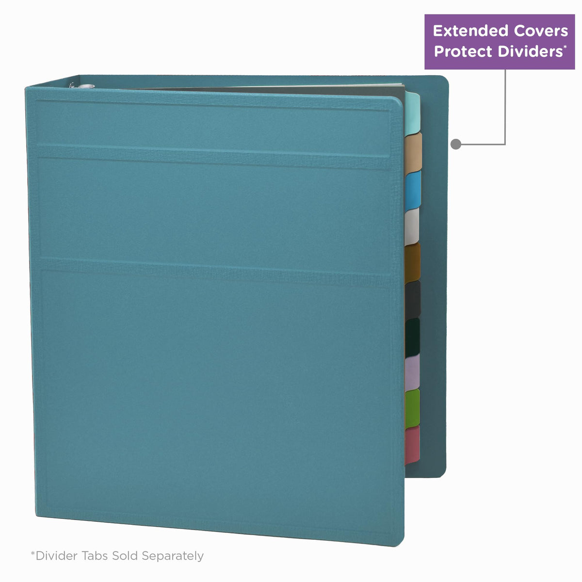 Carstens 2-Inch Heavy Duty 3-Ring Binder - Side Opening, Powder Blue, Durable Plastic, Precision