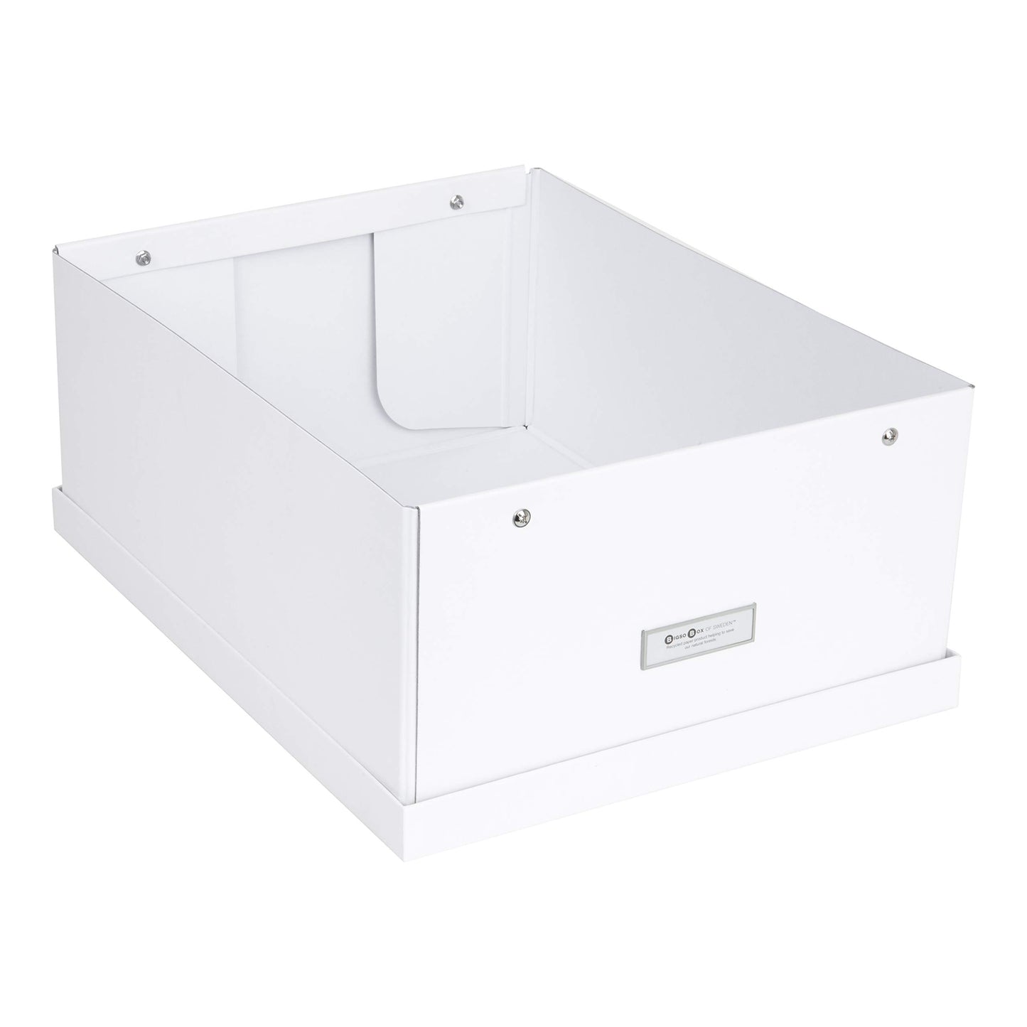 Bigso Box of Sweden Katrin Collapsible Storage Box with Labelframe for Easy Identification - Simple