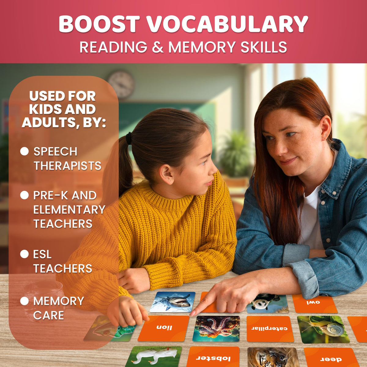 Vocabulary Builder Flash Cards for Kids Ages 4-8 — Speech Therapy Materials