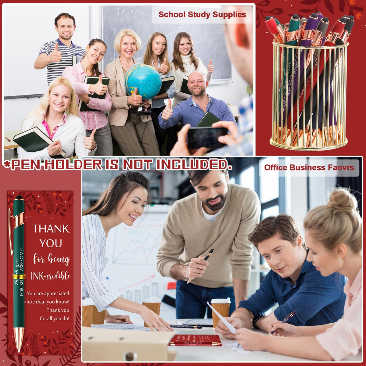 Resurhang 20 Set Employee Appreciation Pen Gift Bulk