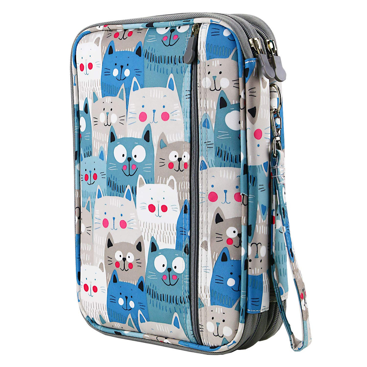 YOUSHARES 192 Slots Colored Pencil Case, Large Capacity Pencil Holder Pen Organizer Bag with Zipper
