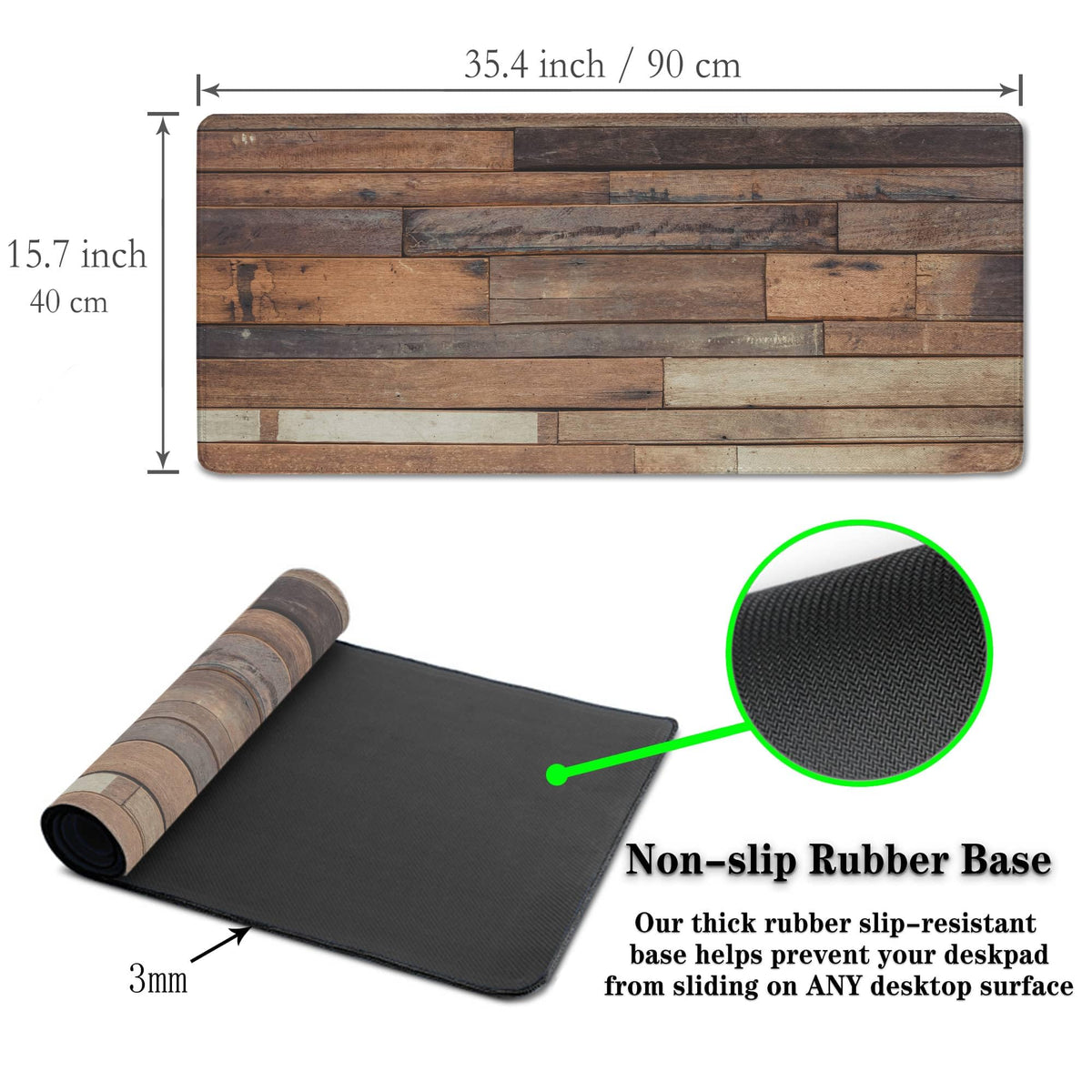 Samgula Computer Desk Pad, Gaming Mouse Pad Large Mousepad, The Mousepad Non-Slip Rubber Base