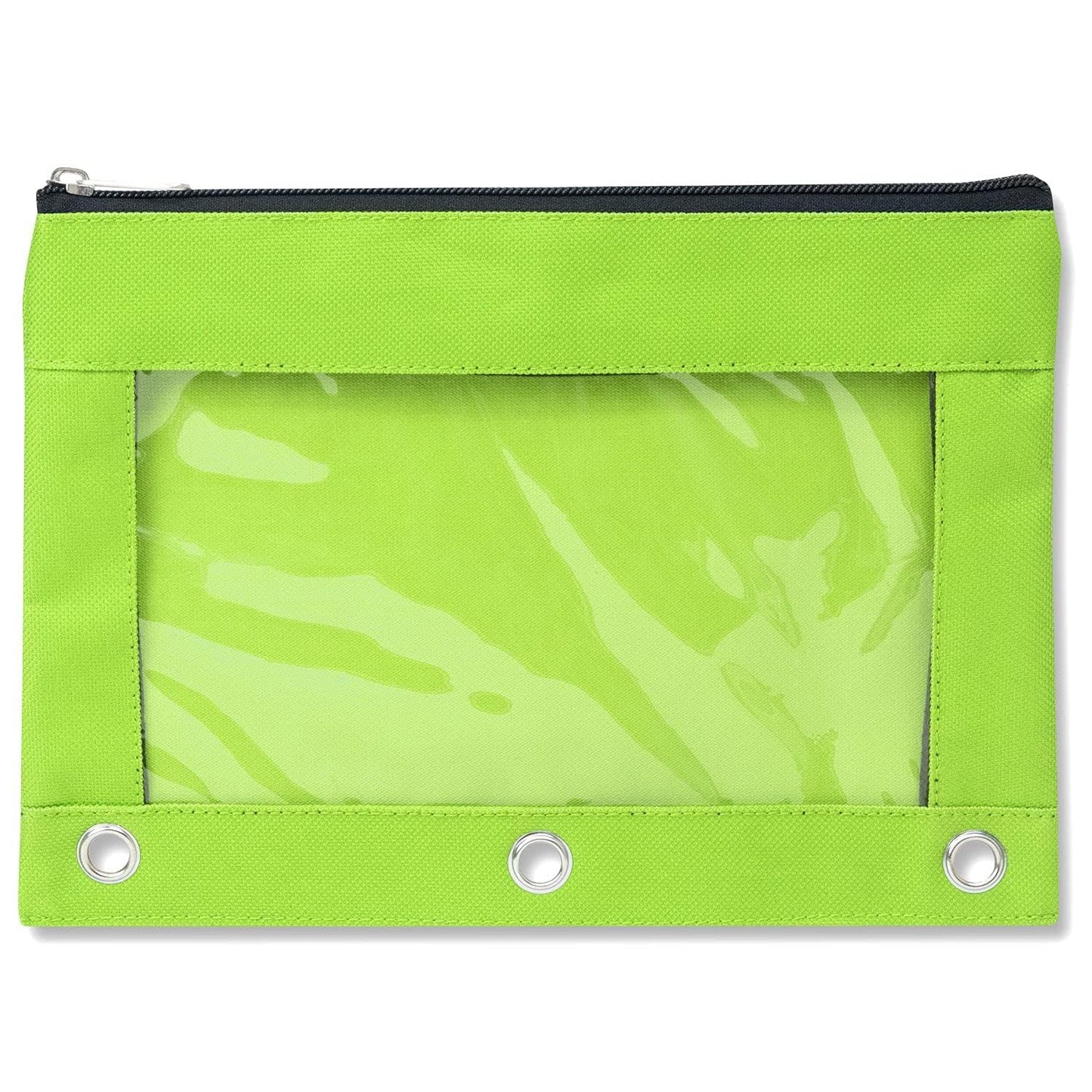 Trail maker 25 Pack Clear Pencil Pouch for 3 Ring Binder Bulk Pencil Pouch Bags for Binder with See