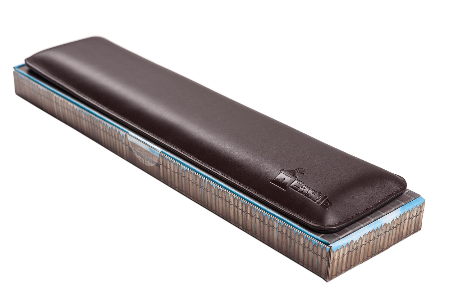 Bailey Full Size by Castle - Leather Ergonomic Computer Wrist Rest Pad for Keyboards with Around