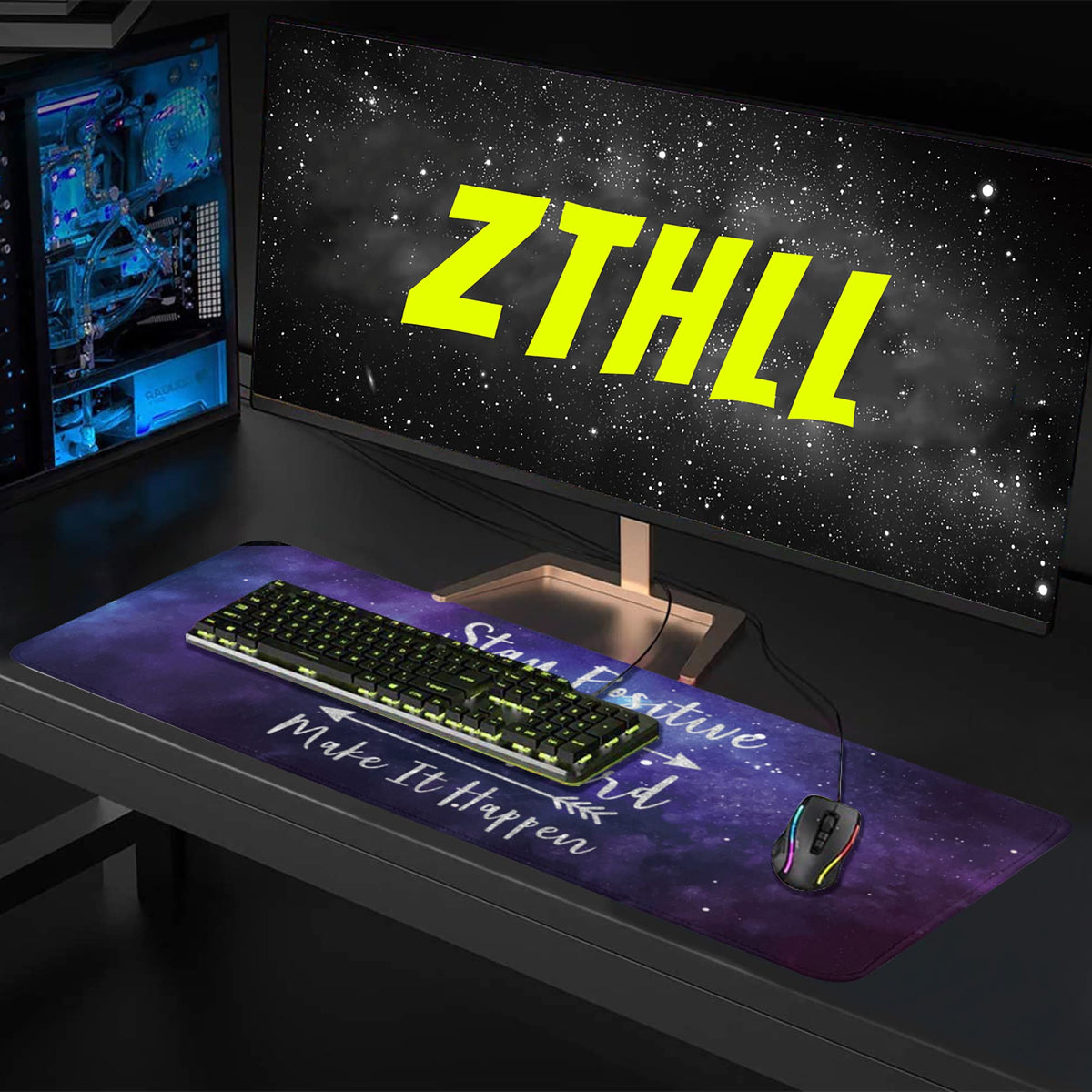 Desk Mat,Inspirational Quotes Gaming Mouse Pad,XXL Mouse Pad Mat for Office,Computer,Keyboard with