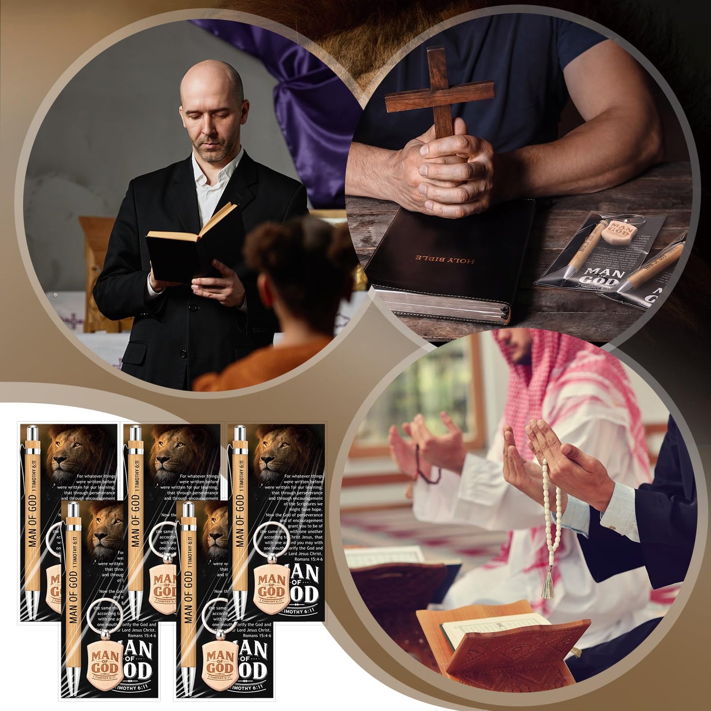 Landical 18 Sets Pastor Appreciation Gifts for Men Christian Pastor Gifts