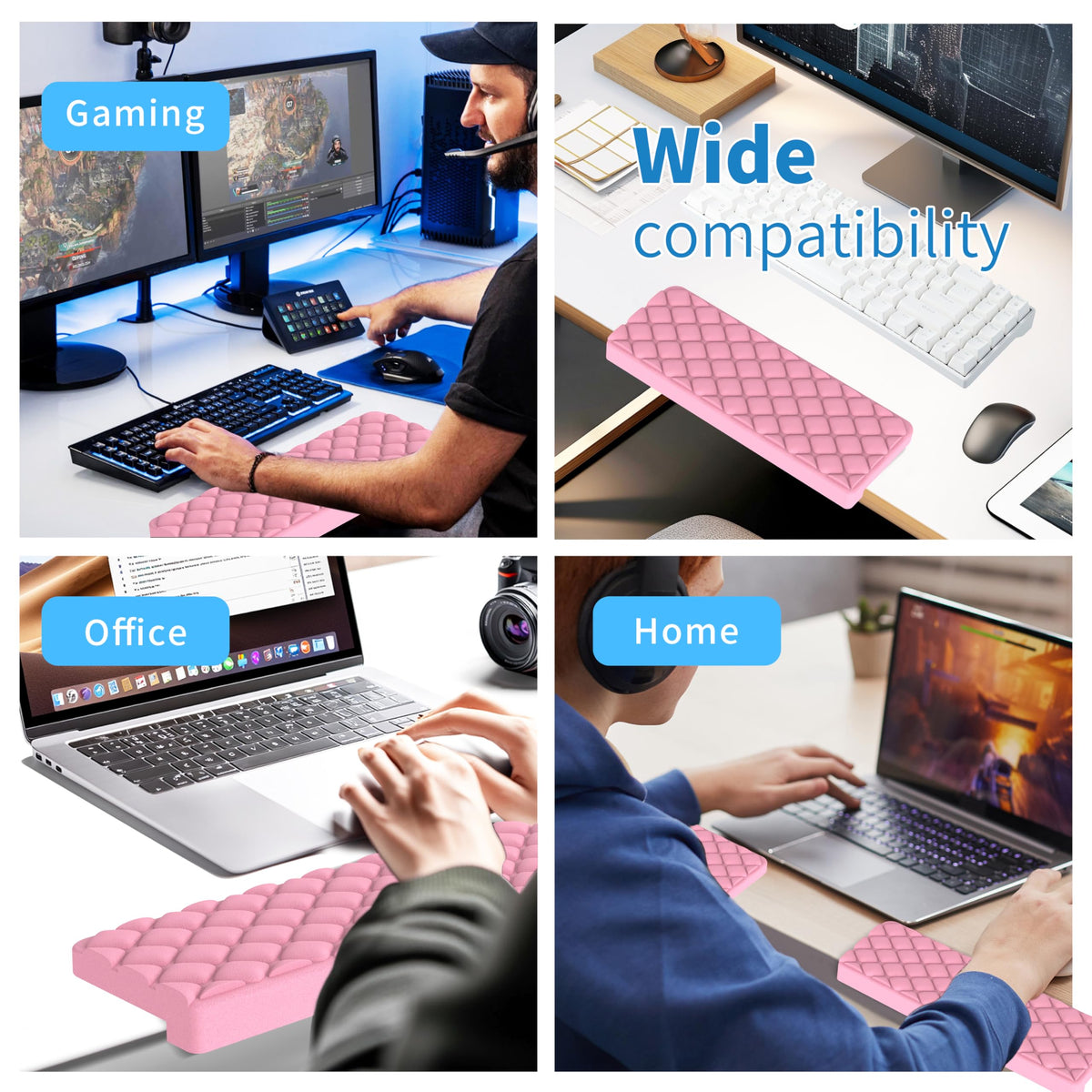 MEKASS L-Shaped Desk Elbow Pad for Desk, Memory Foam Elbow Support Padding with Non-Slip, Ergonomic