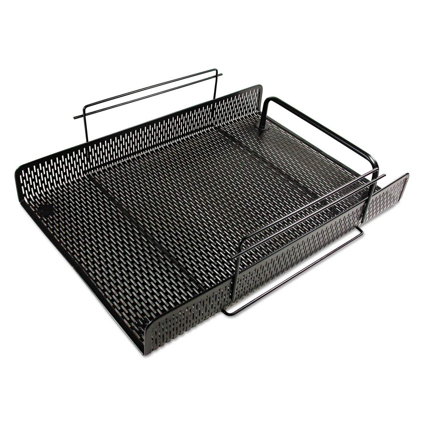 Artistic Urban Collection Punched Metal Letter Tray 8.5" x 11", Black (ART20002)