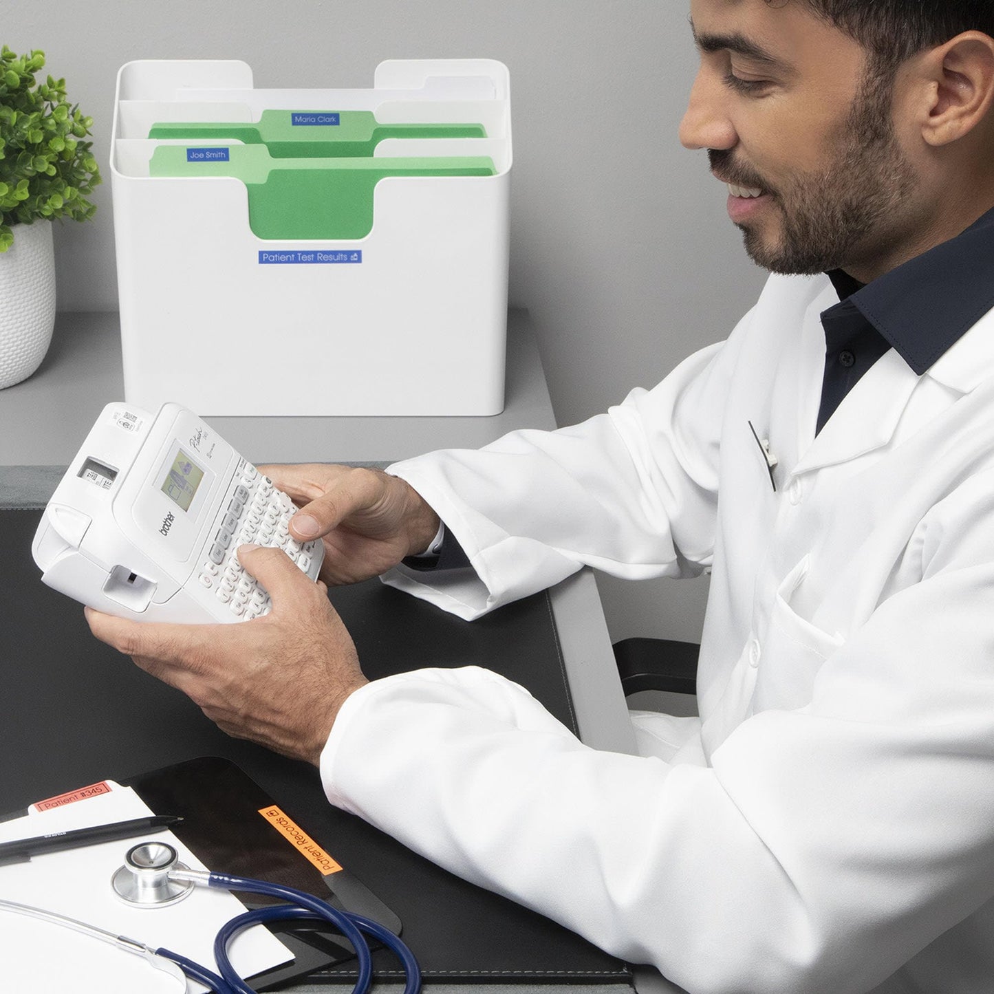 Brother P-Touch PT-D410 Home / Office Advanced Label Maker | Connect via USB to Create and Print on