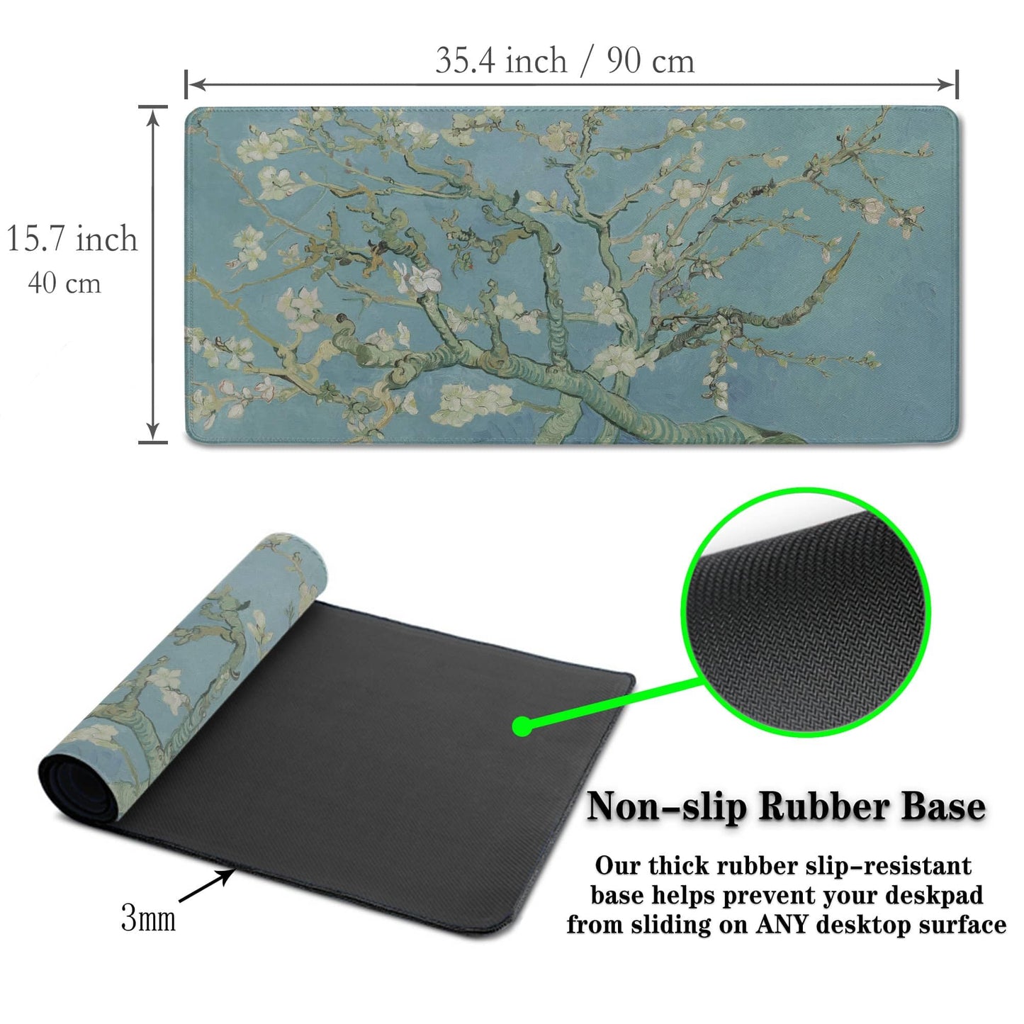 Samgula Big Mouse Pad Modern Desk Pad Computer Desk Mats Large Mouse Pads Large Mousepad Waterproof