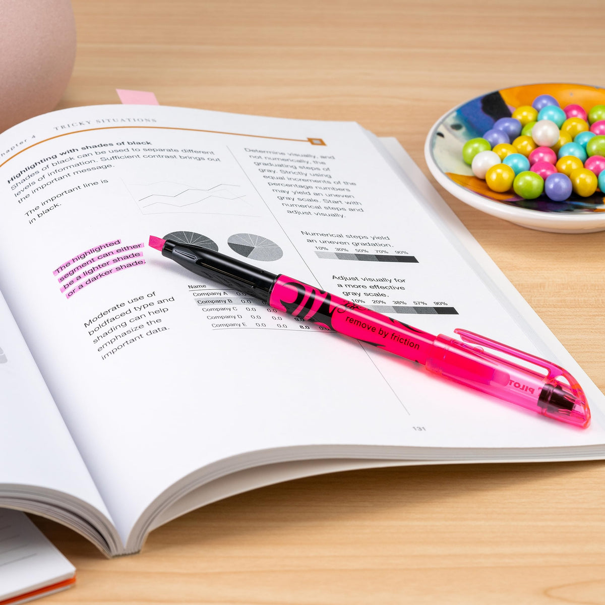 PILOT FriXion Light Pastel, Pack of 12, Pink Aesthetic Highlighters