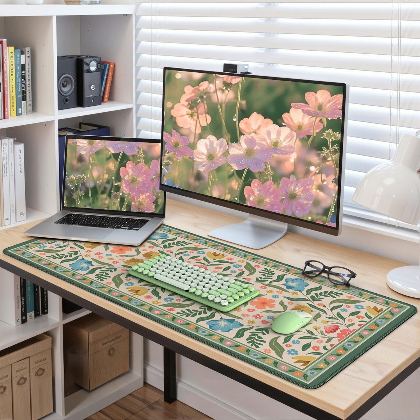 iLeadon Computer Desk Mat with Smooth Surface, Large Mouse Pad for Desk