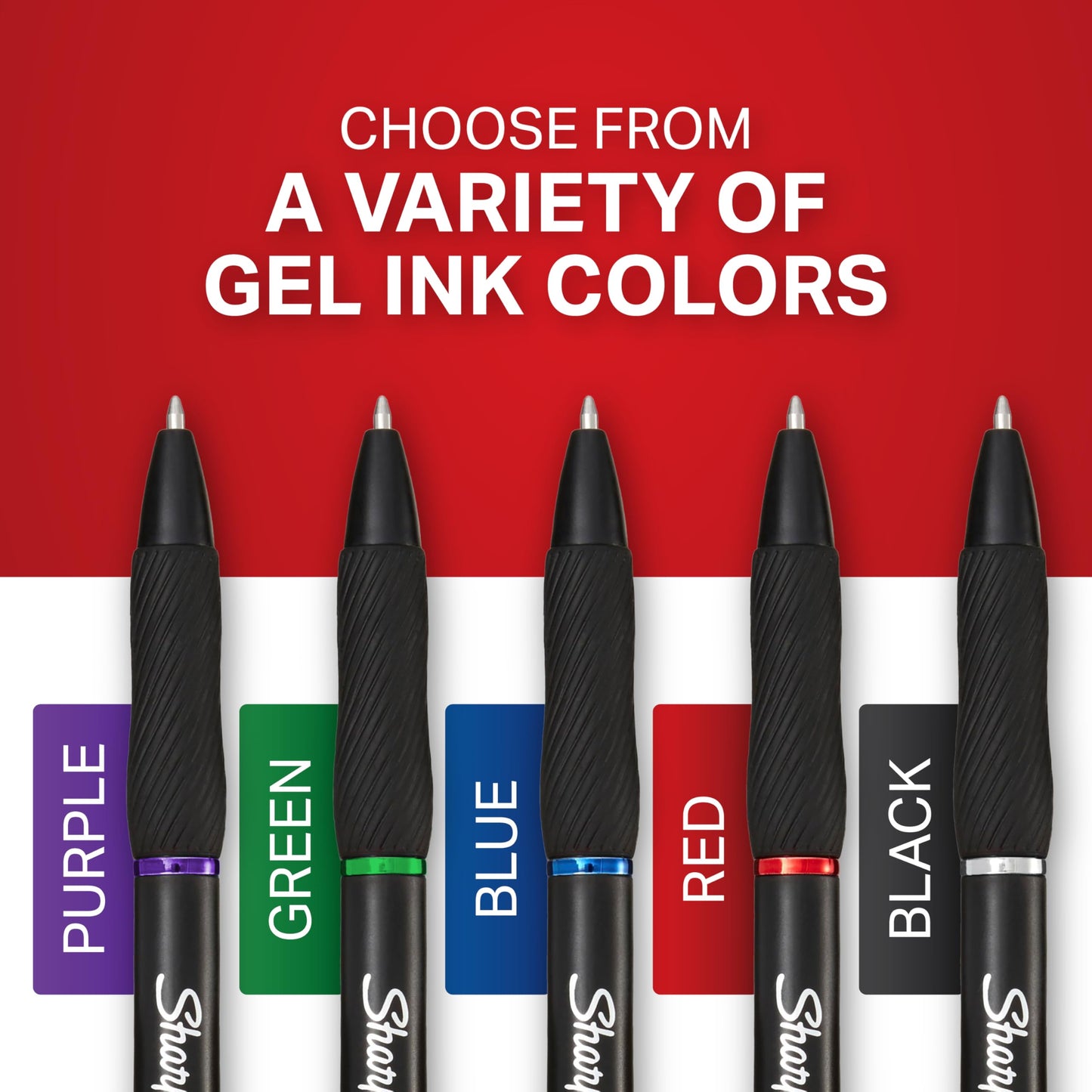 SHARPIE S-Gel, Gel Pens, Bold Point (1.0mm), Black Ink Gel Pen, 36 Count