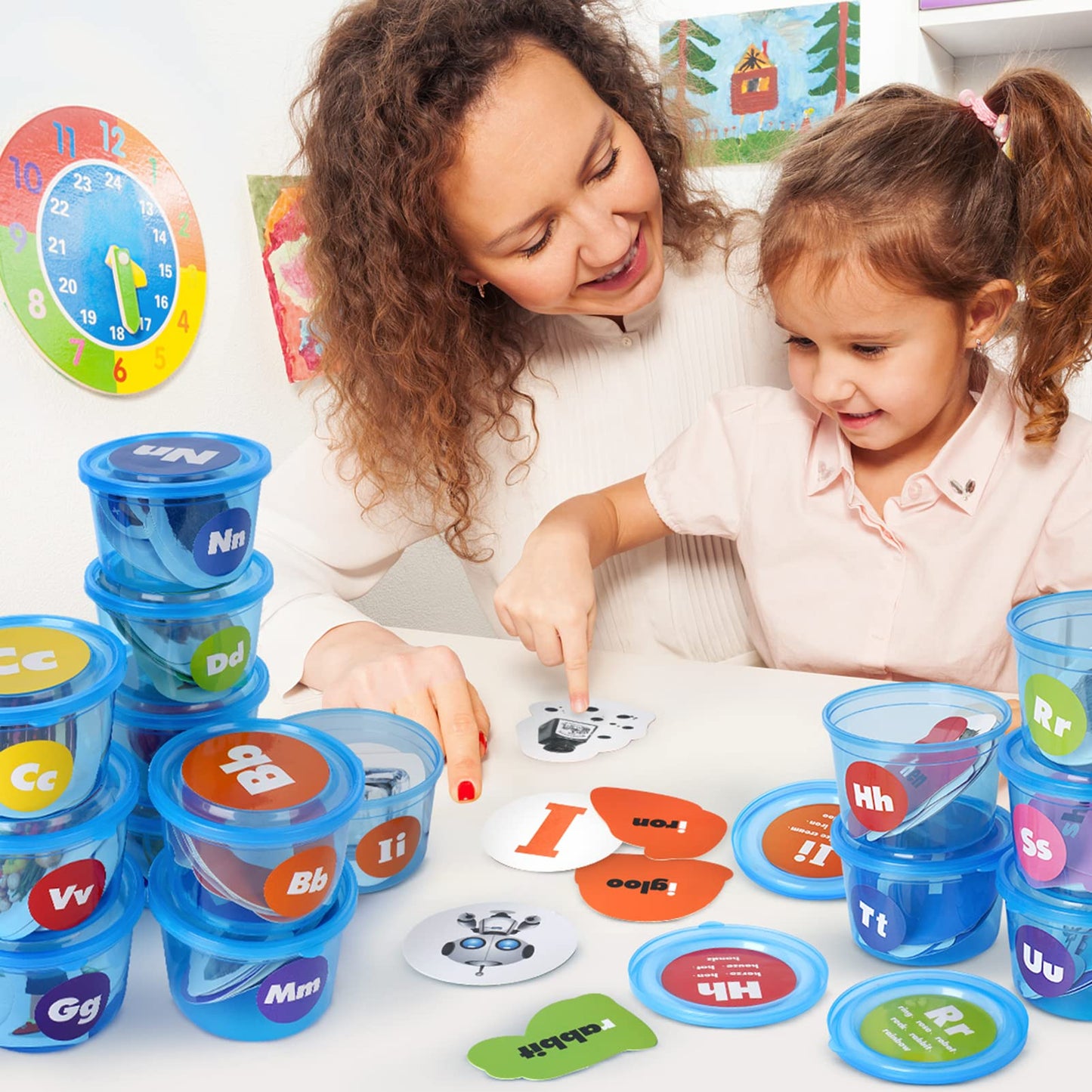 Joyreal 271 PCS Alphabet Learning Toys for 3-5, 26 Alphabet Soup Sorters