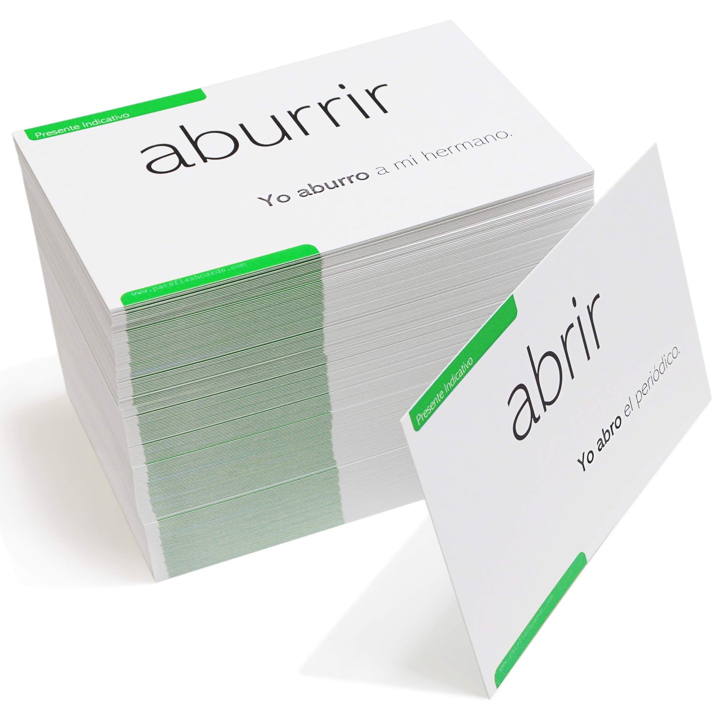Pat's Flash Cards 200 Spanish Verb Conjugation Presente Indicativo Flash Cards - Full Examples in