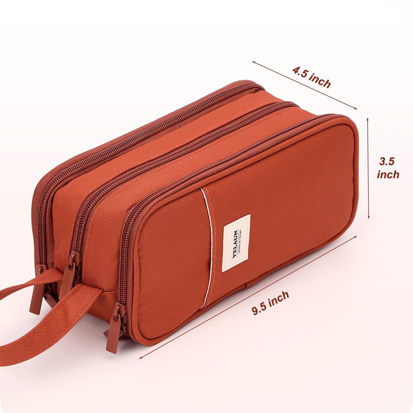 VELAUN Pencil Case Pouch, Large Capacity Pencil Box Bag, Aesthetic Pen Organizer for School
