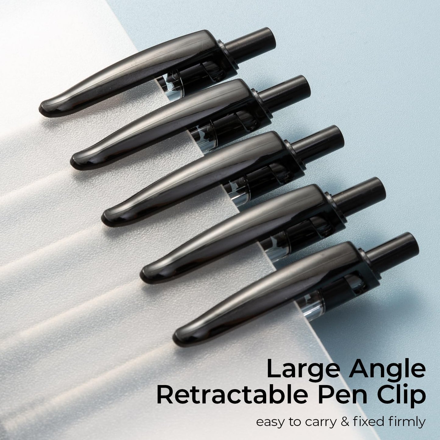 M&G 30 Pcs Black Gel Pens, 0.5mm Fine Point, Quick Dry Ink