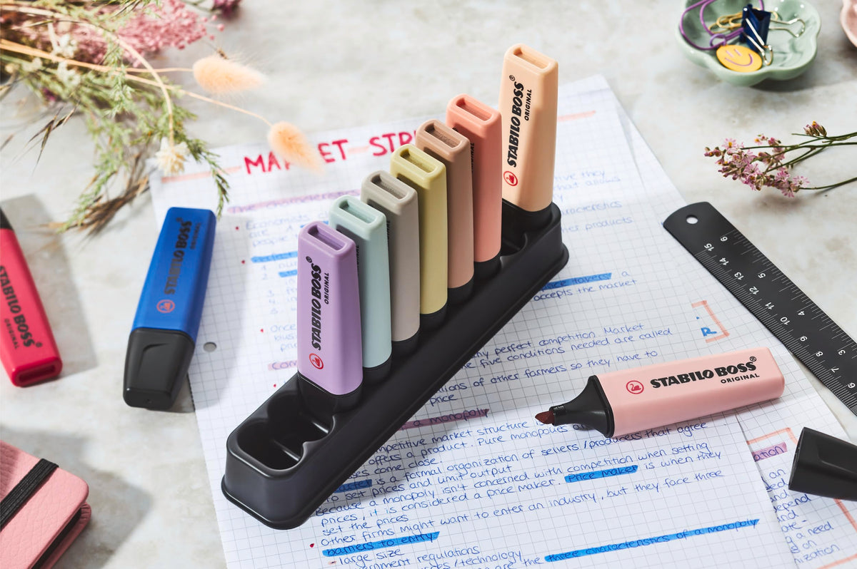 STABILO BOSS Original NatureCOLORS Wildflower Edition - Highlighter - Desk Set - Assorted Colors