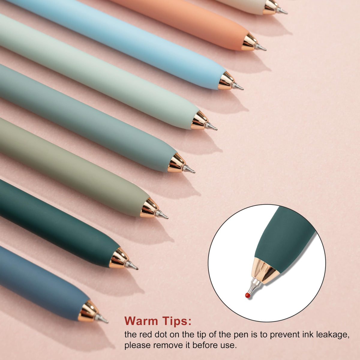 Linbsunne Gel Pens Black Ink for Office 0.5mm Fine Point Pen, 18 pcs