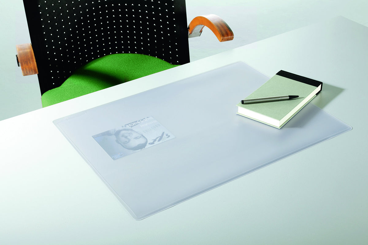 Durable, Desk Mat, Anti-Glare & Slip, Transparent, 19.25" x 25.7", 1 Pack