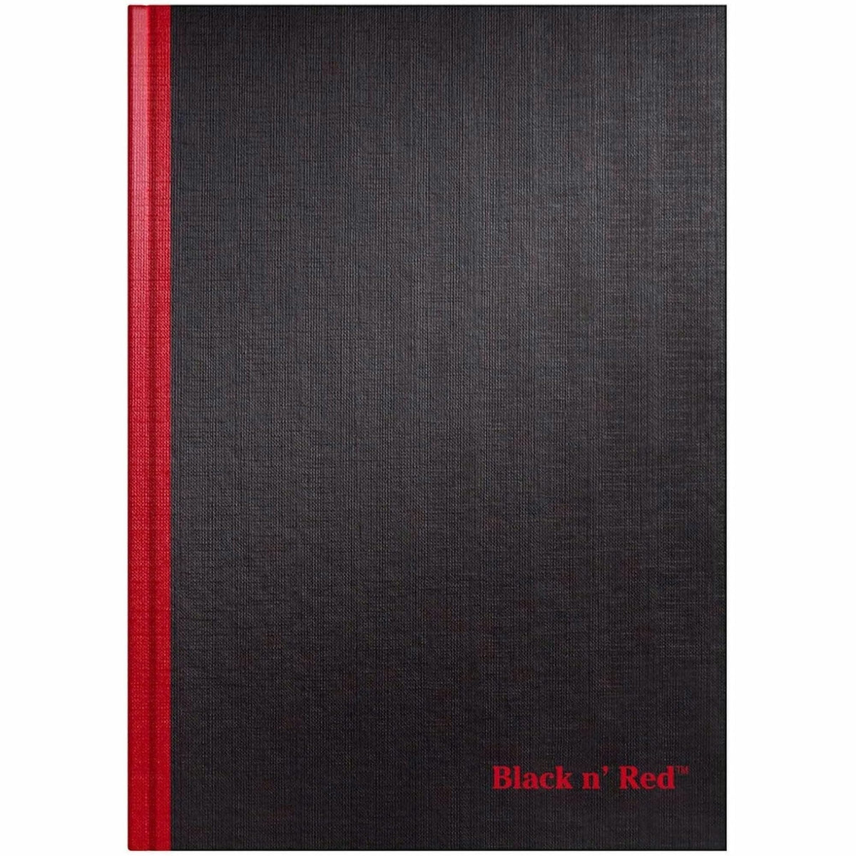 Black n' Red Notebook, Business Journal, 11-3/4" x 8-1/4", 96 Sheets, Ruled, Optik Paper