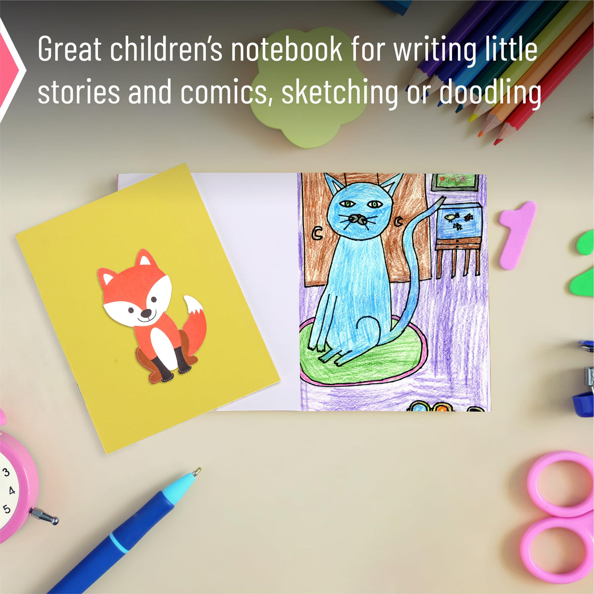 Mr. Pen- Colorful Blank Books, 4.2" x 5.5", 32 Pages, 32 Pack, Blank Notebooks for Kids, Mini