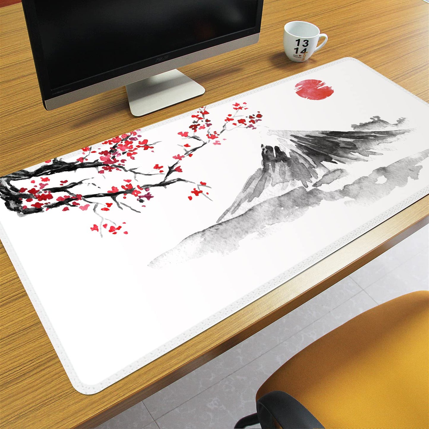 Meffort Inc Extended XXL Mouse Pad Thick Water Resistance Desk Mat with Non-Slip Rubber Pad for