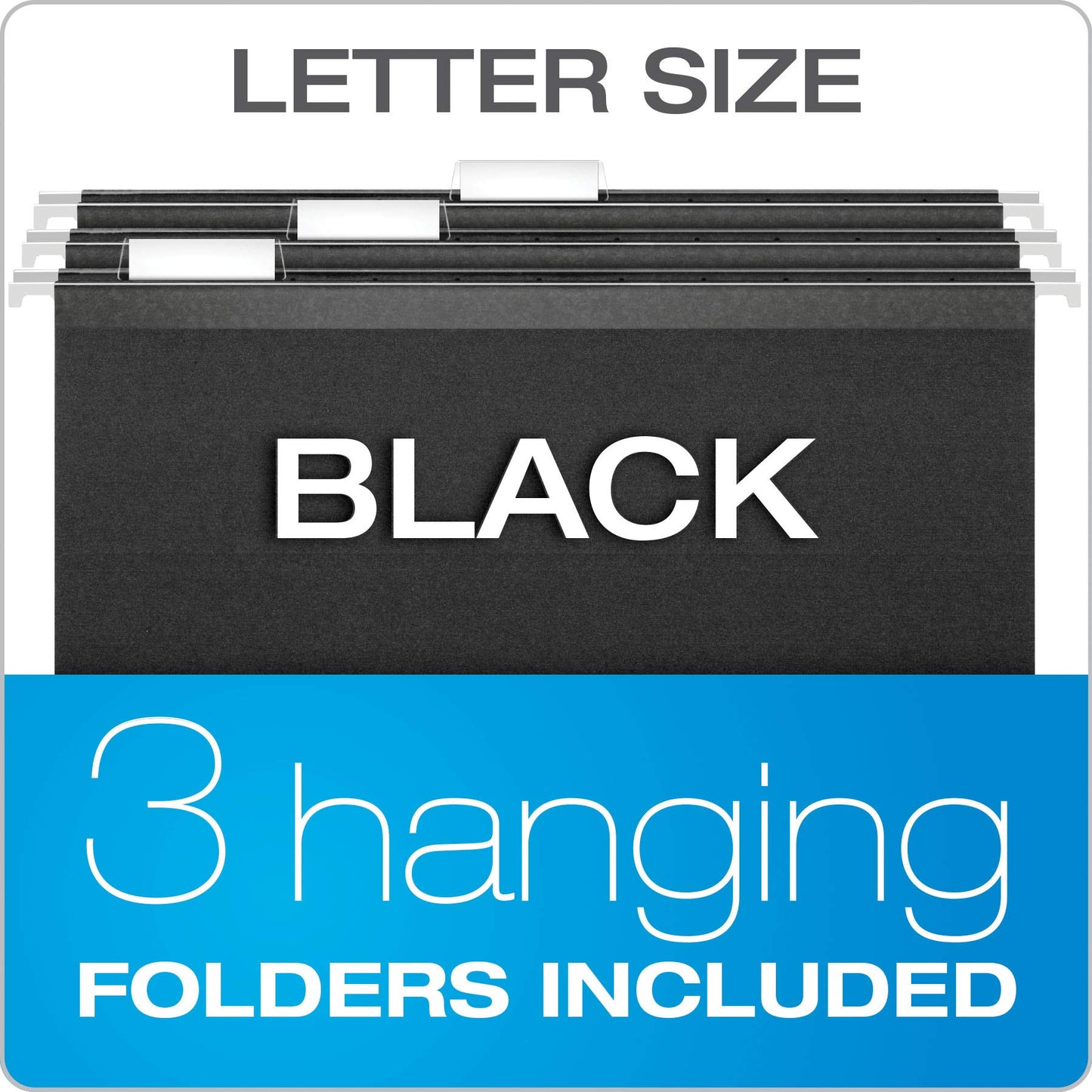 Pendaflex Portable File Box with File Rails, Simple Document Storage, File Bin for Home and Office