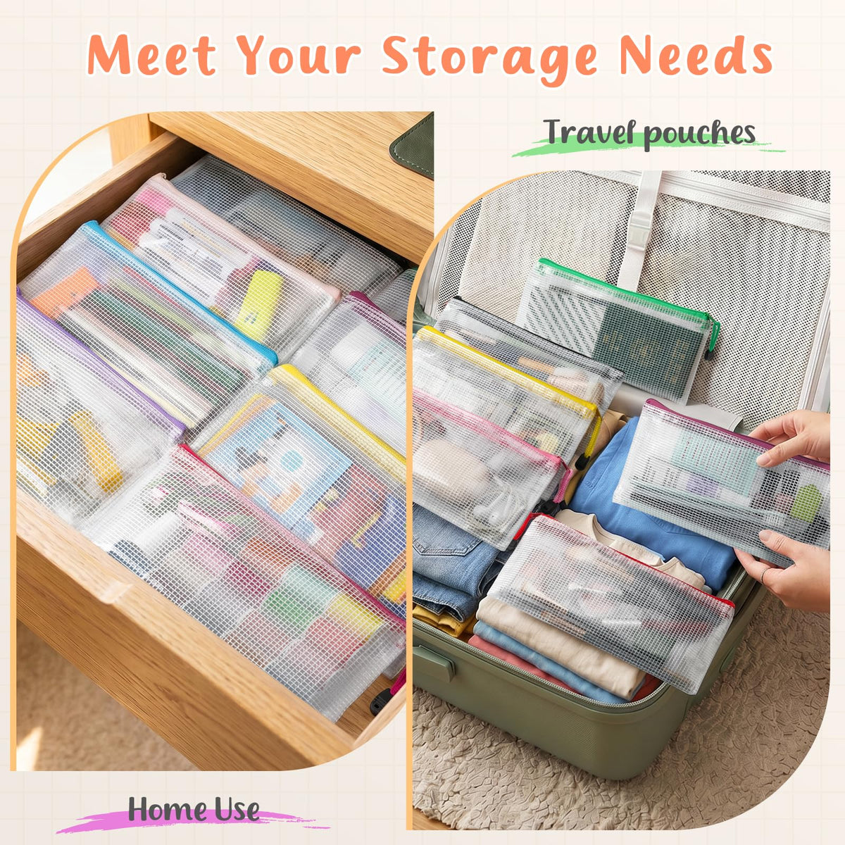 Smarpau 160pcs Pencil Pouch Bulks, 16 Colors Small Pouch for Organizing