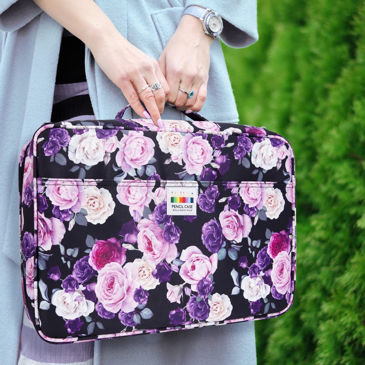 YOUSHARES 480 Slots Colored Pencil Case - Big Capacity Pen Case Organizer with Multilayer Holder
