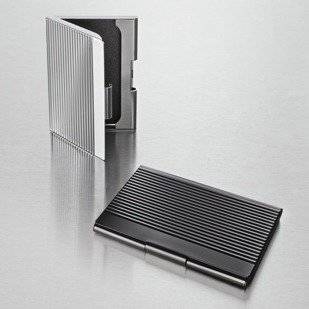 Sigel VZ130 Business Card Case, silver, shiny
