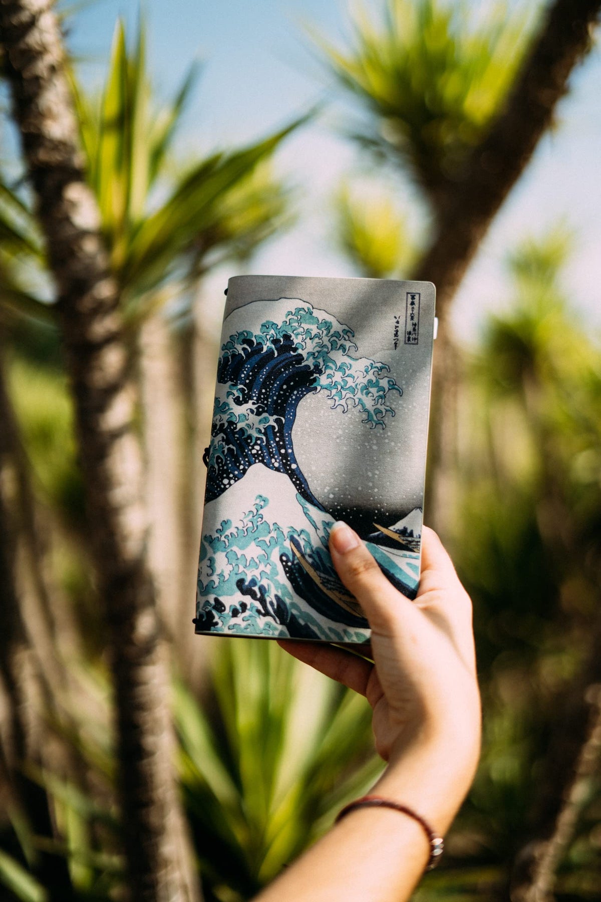 Kokonote Travelers Notebook Japanese Hokusai| Travel Pocket Notebook | Travel Journal For Women |