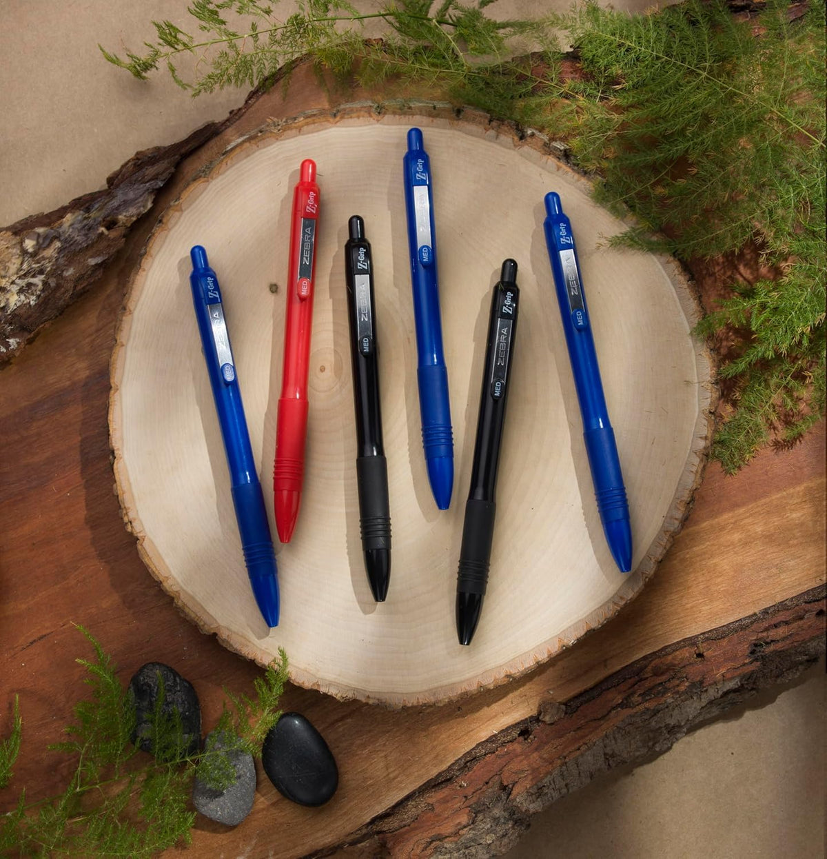 Zebra Pen Z-Grip Recycled Ballpoint Pen, Blue Ink, 1.0mm, 48 Bulk-Pack