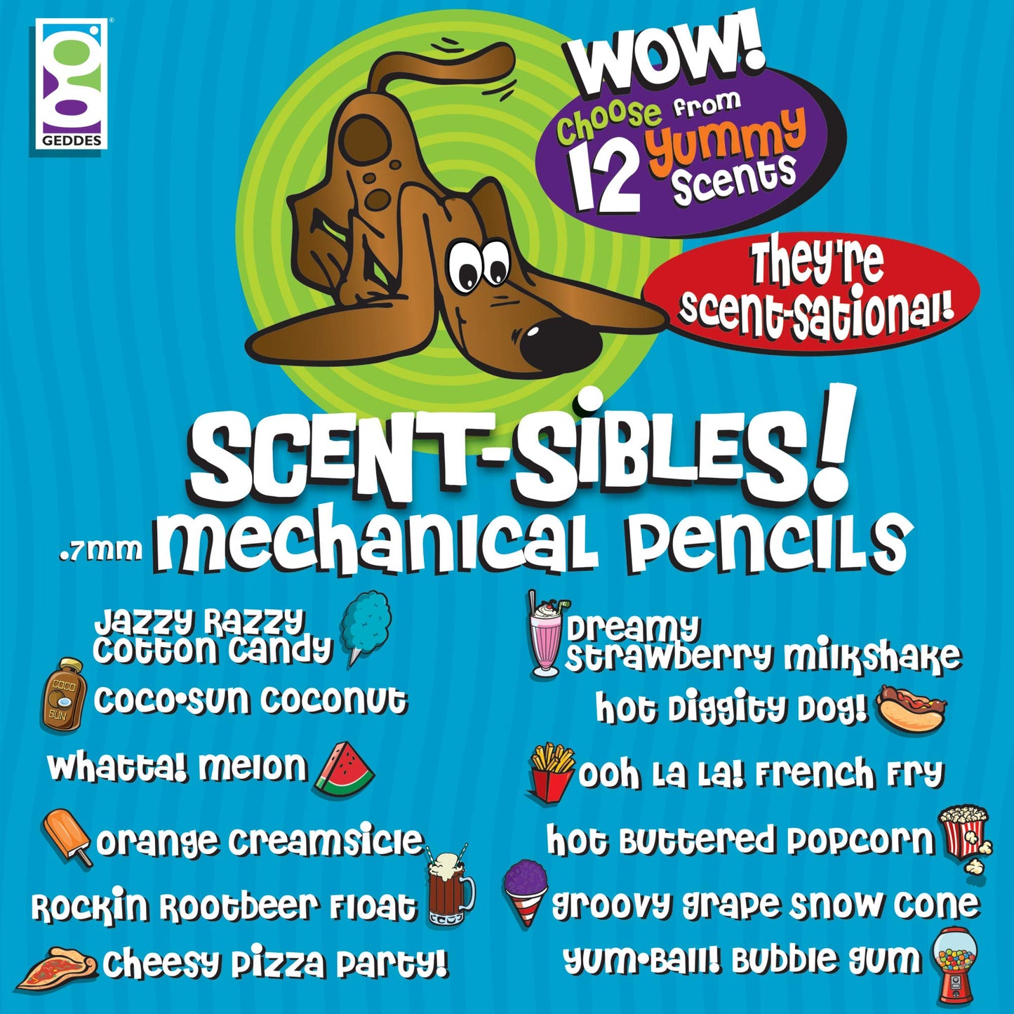 Raymond Geddes Scent-Sibles Mechanical Pencils (Pack of 96)
