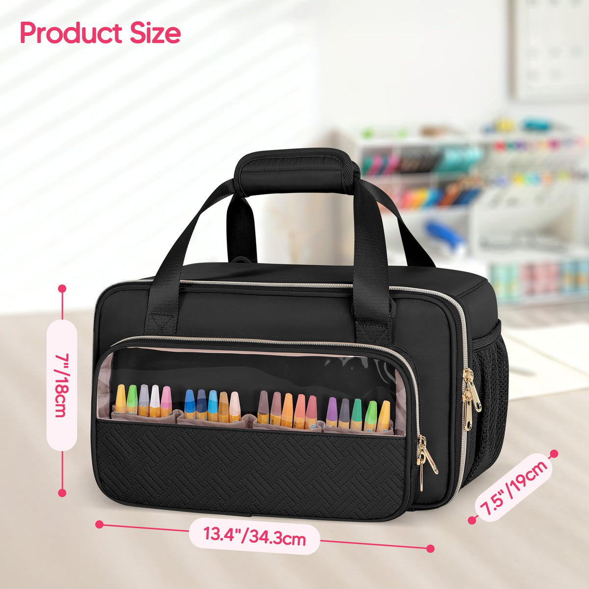 Prokva Marker Organizer Case for 216 Markers, Large Marker Storage Bag