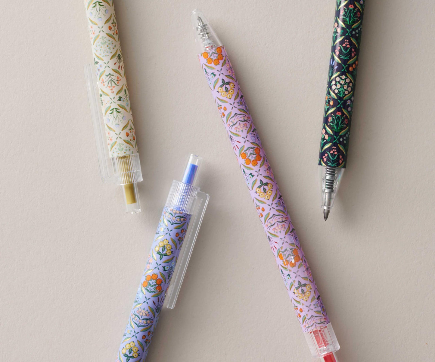 RIFLE PAPER CO. Estee Gel Pen Set of 4, Assorted Bright Colorways