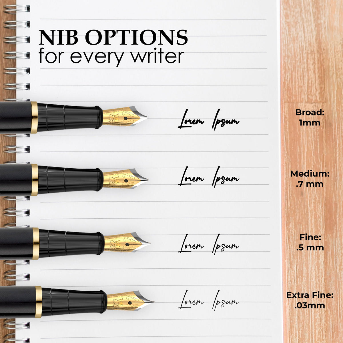 Wordsworth & Black Fountain Pen Set for Writing,Extra Fine Nib, Silver