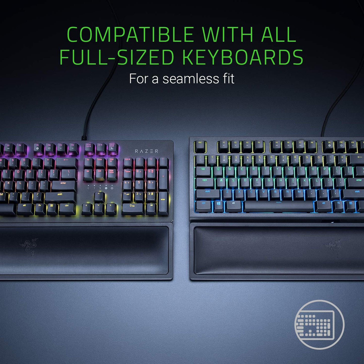 Razer Ergonomic Wrist Rest Pro for Full-Sized Keyboards, Black