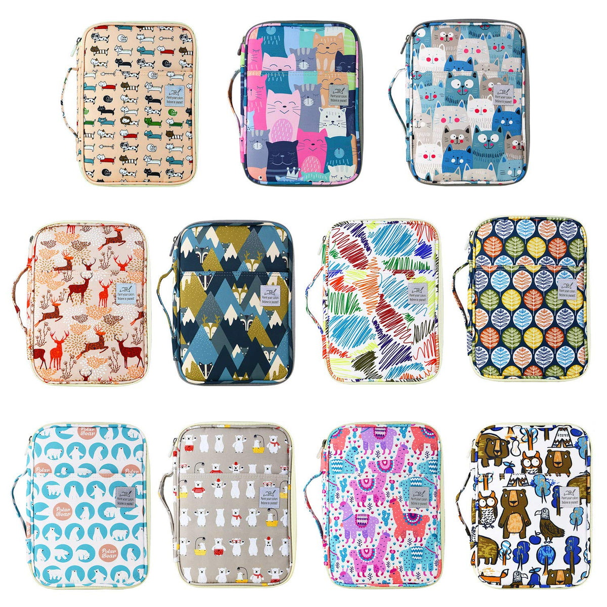 YOUSHARES 96 Slots Colored Pencil Case, Large Capacity Pencil Holder Pen Organizer Bag with Zipper