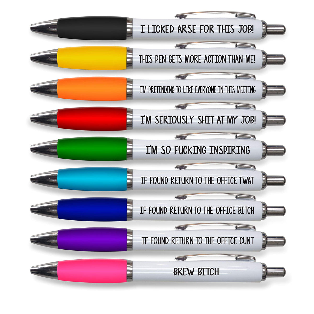 Peachy Antics Rude Pens For Adults | Funny Boss Gifts Leaving Presents For Colleagues | Silly
