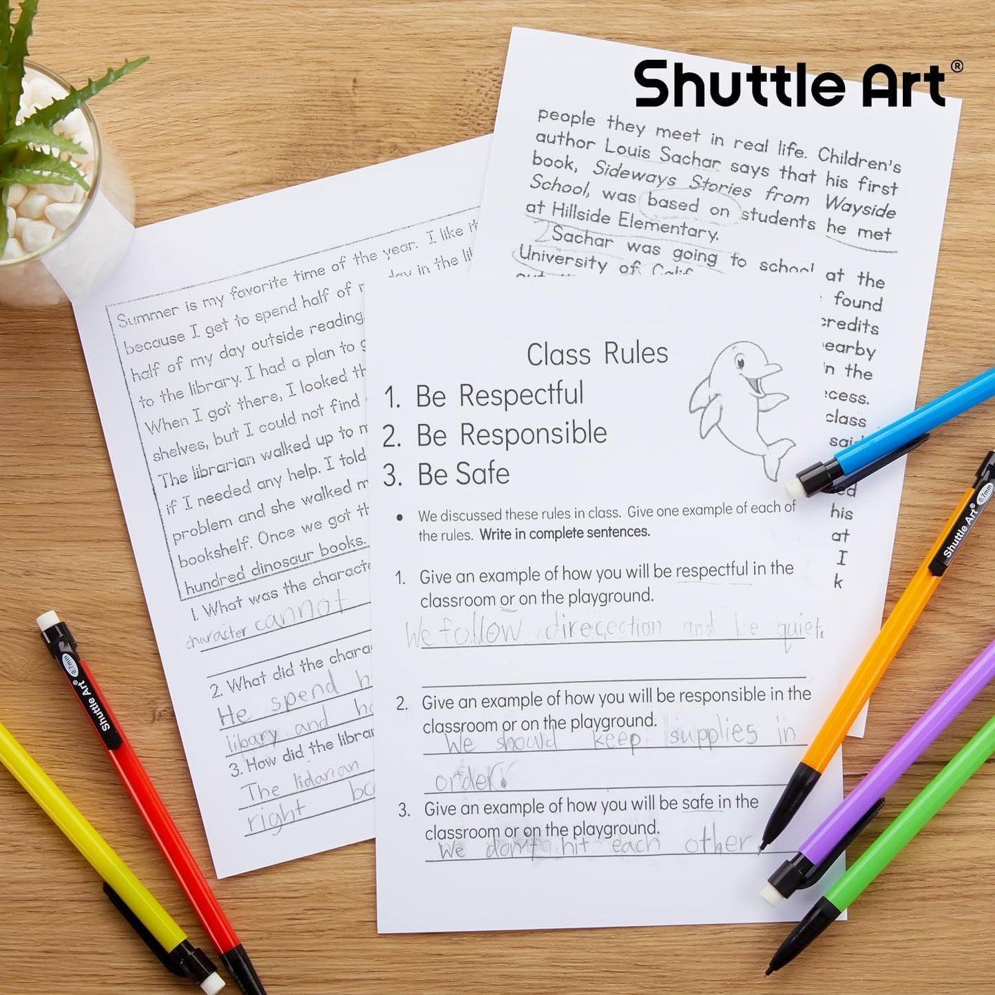 Shuttle Art Mechanical Pencils, 210 Pack Bulk Mechanical Pencils 0.7mm Medium Point, HB #2 Lead