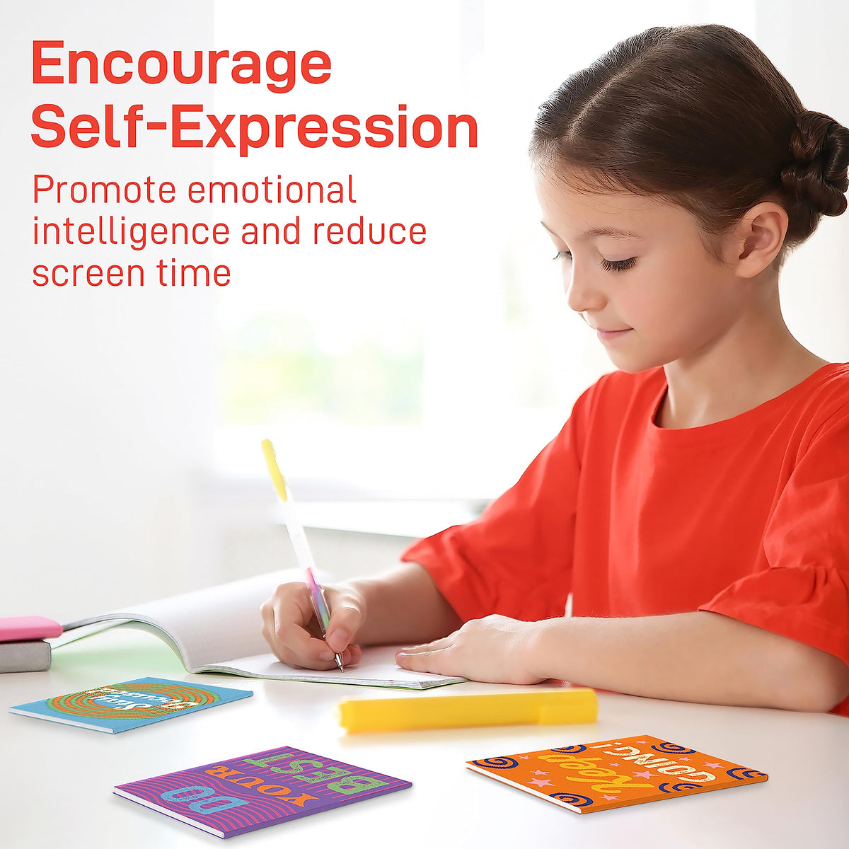 S&O Motivational Mini Notebooks Bulk Set w/12 Unique Messages, Inspirational Notebooks for Kids