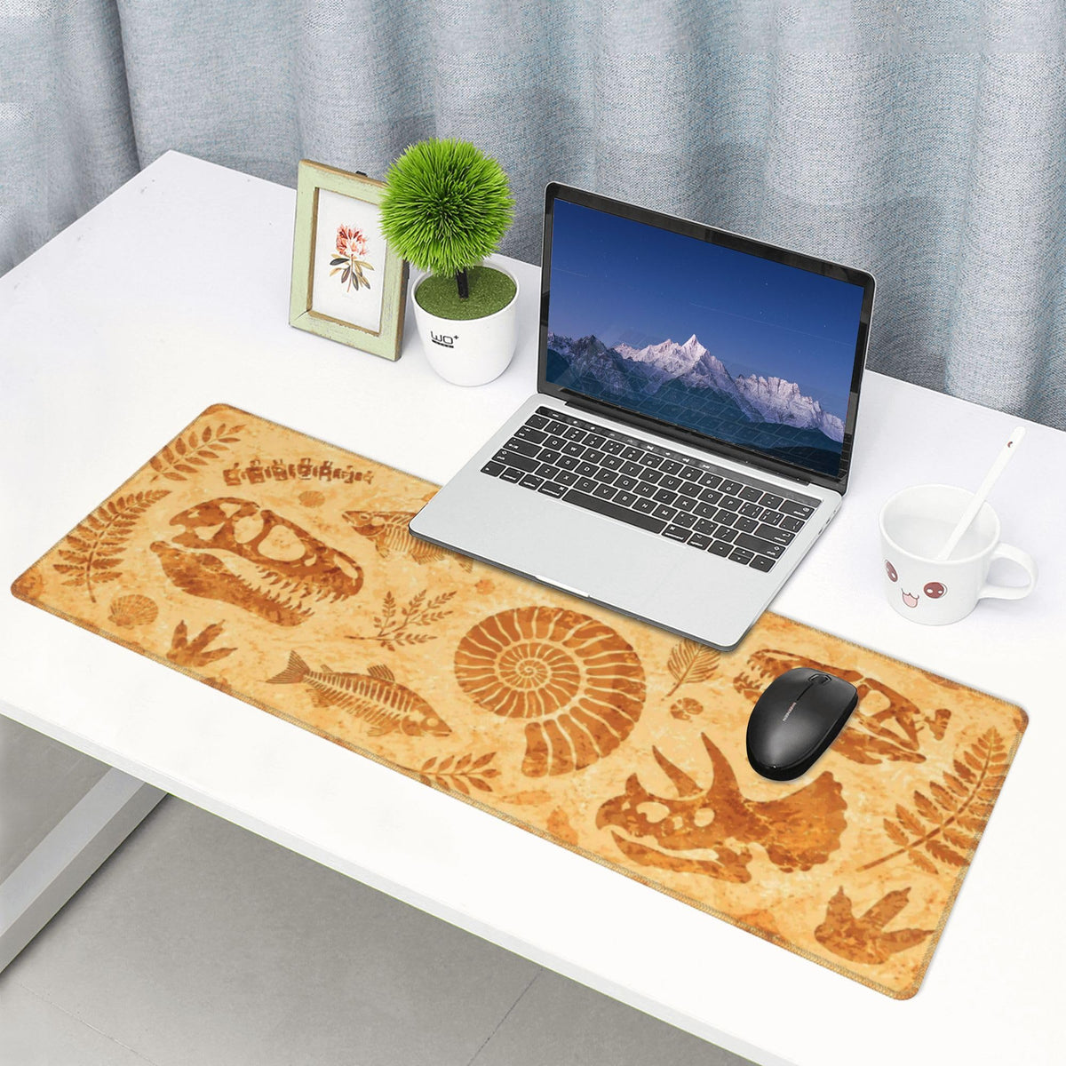 Retro Fossils Mouse Pad XL Large Mousepad Non Slip Rubber Base Desk Mat for Laptop Computer Gaming
