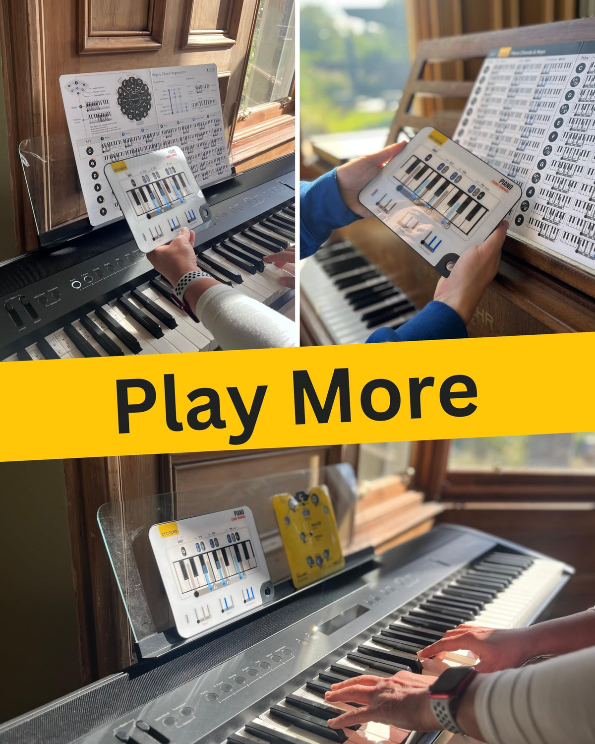 Piano Chord Compass, Keyboard Chord Chart Tool for Beginners