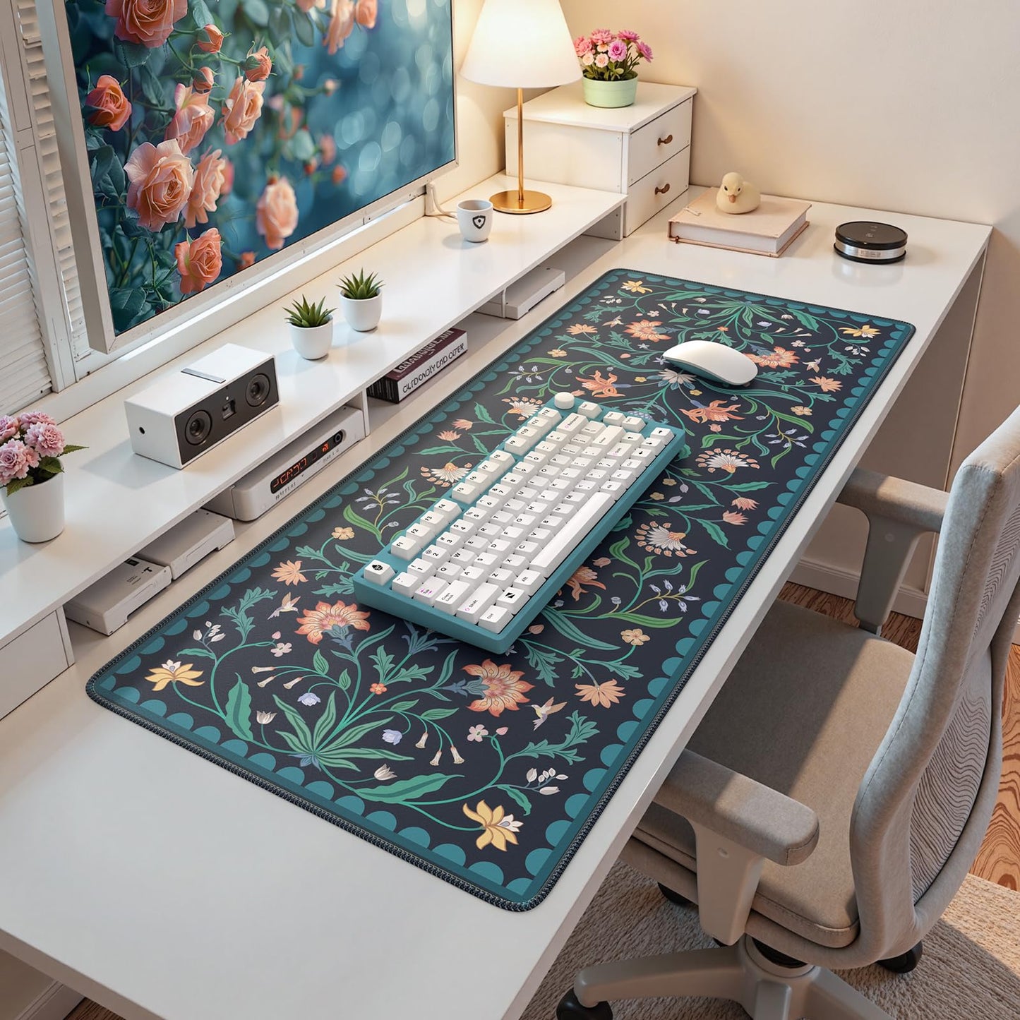 iLeadon Computer Desk Mat with Smooth Surface, Large Mouse Pad for Desk