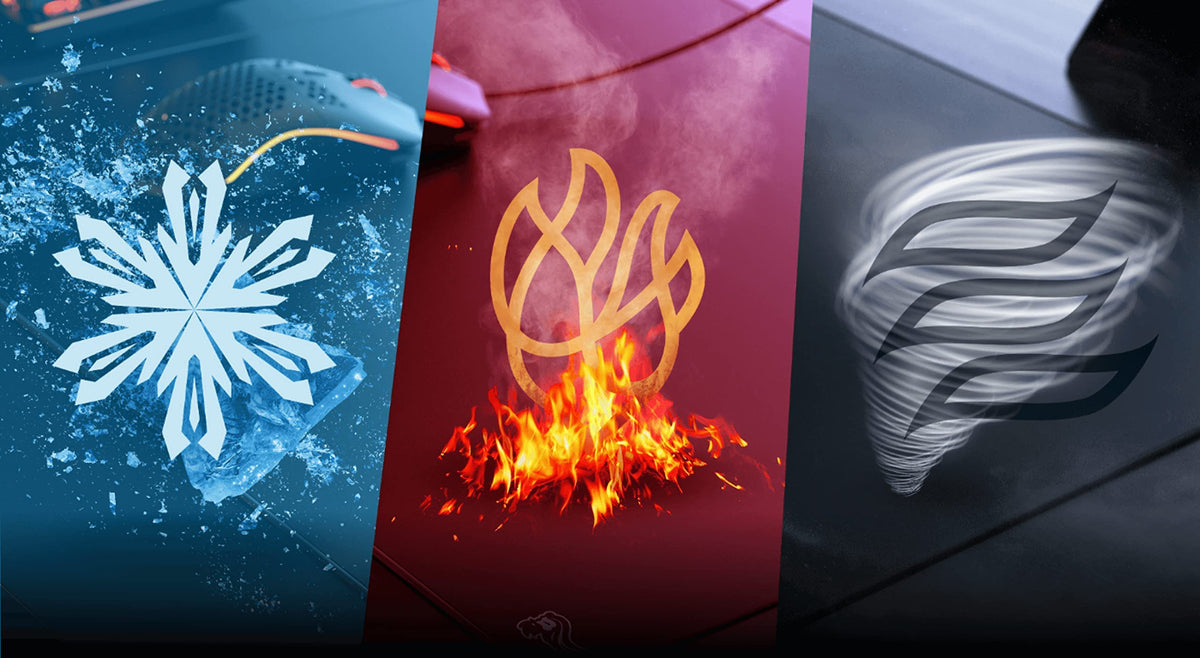 Glorious Elements Mousepad - XL Mouse Pad - Glass Infused Flexible Cloth Computer Desk Pad for