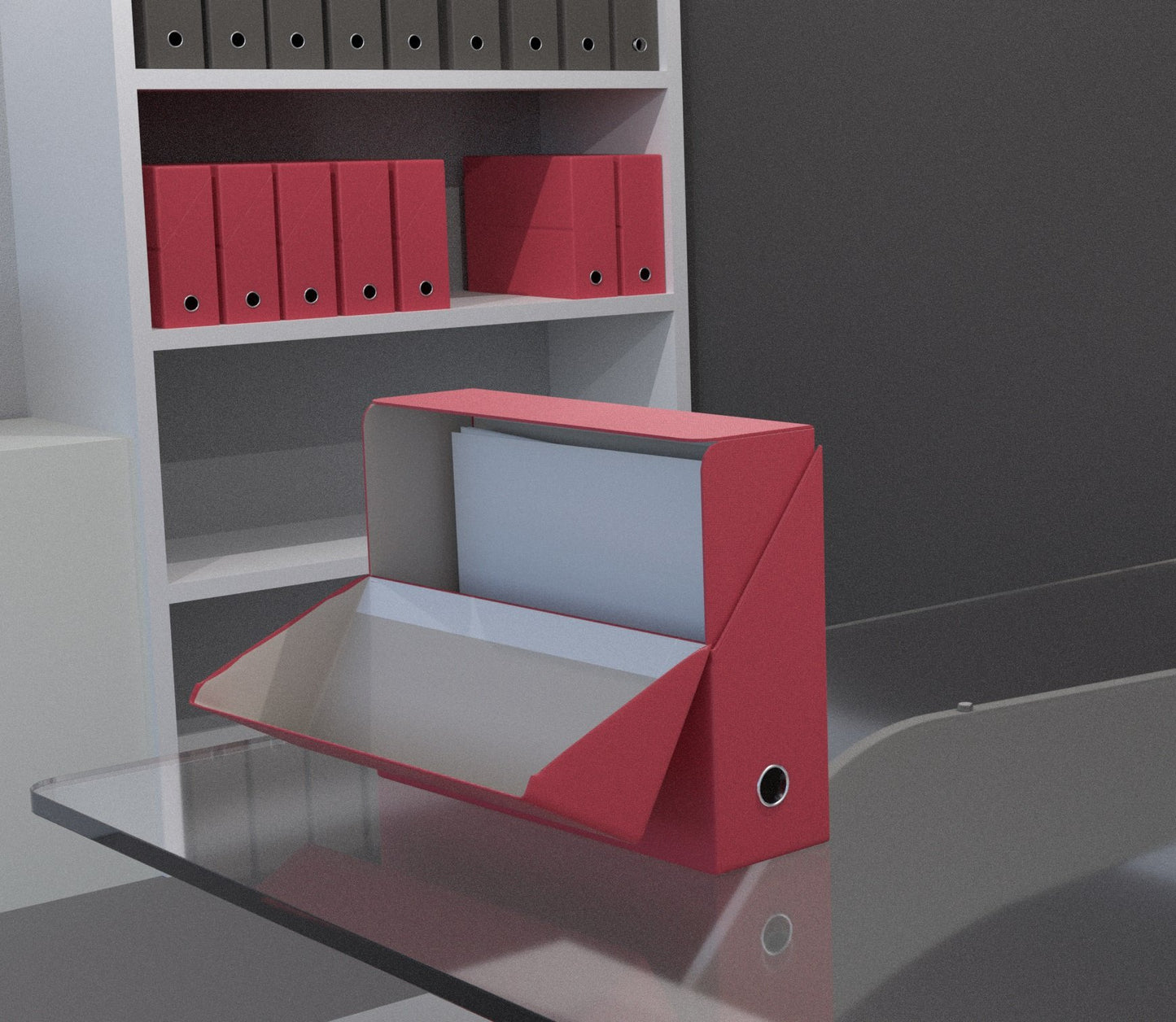 Fast 100725566 Transfer Box File, Spine 9cm 34X25,5 red